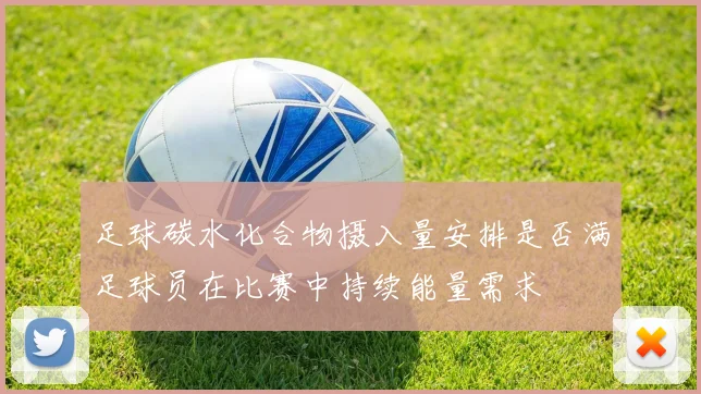 足球碳水化合物摄入量安排是否满足球员在比赛中持续能量需求